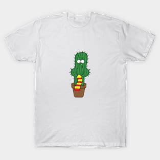 cactus knitting a scarf T-Shirt